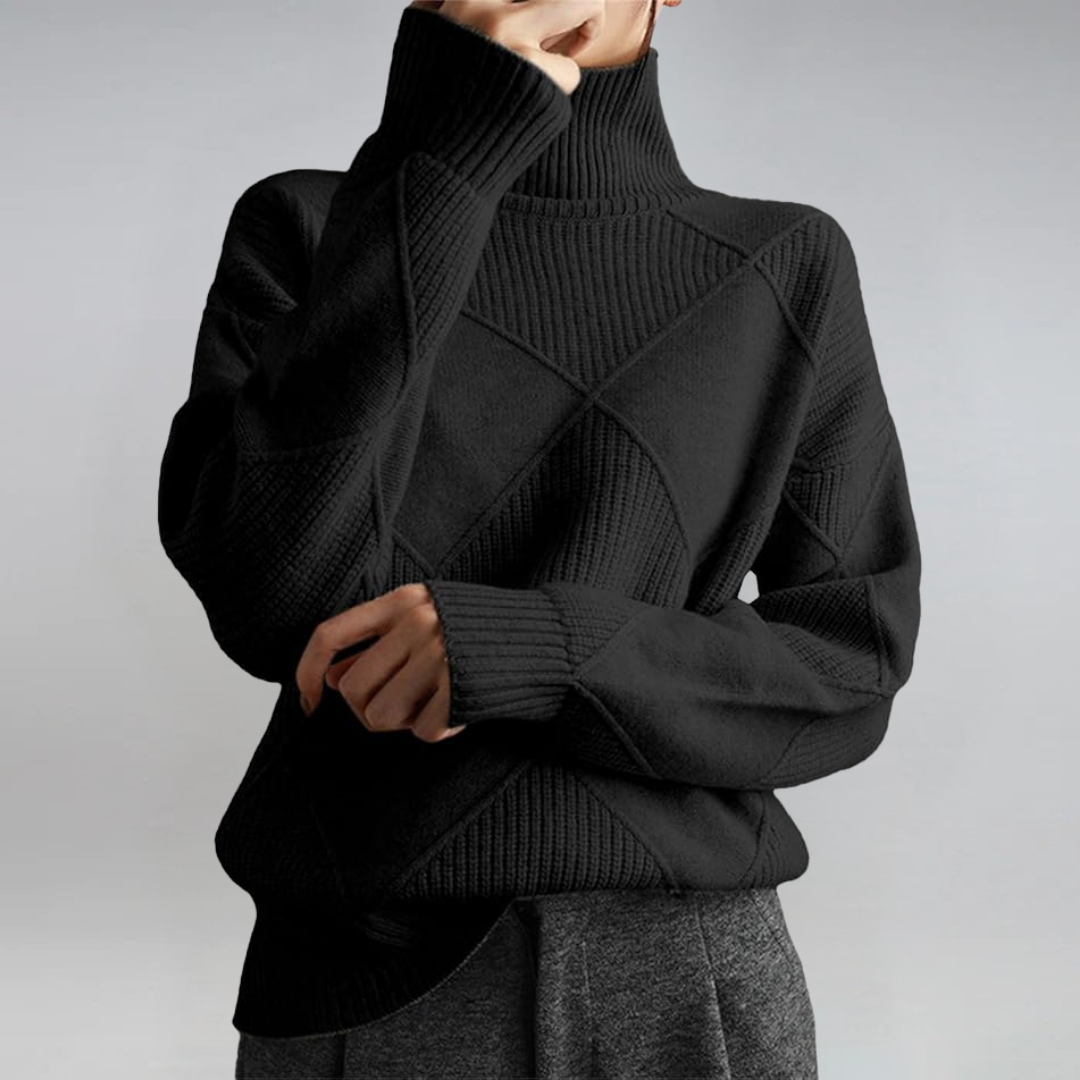 Laura | Maglione Elegante a Collo Alto