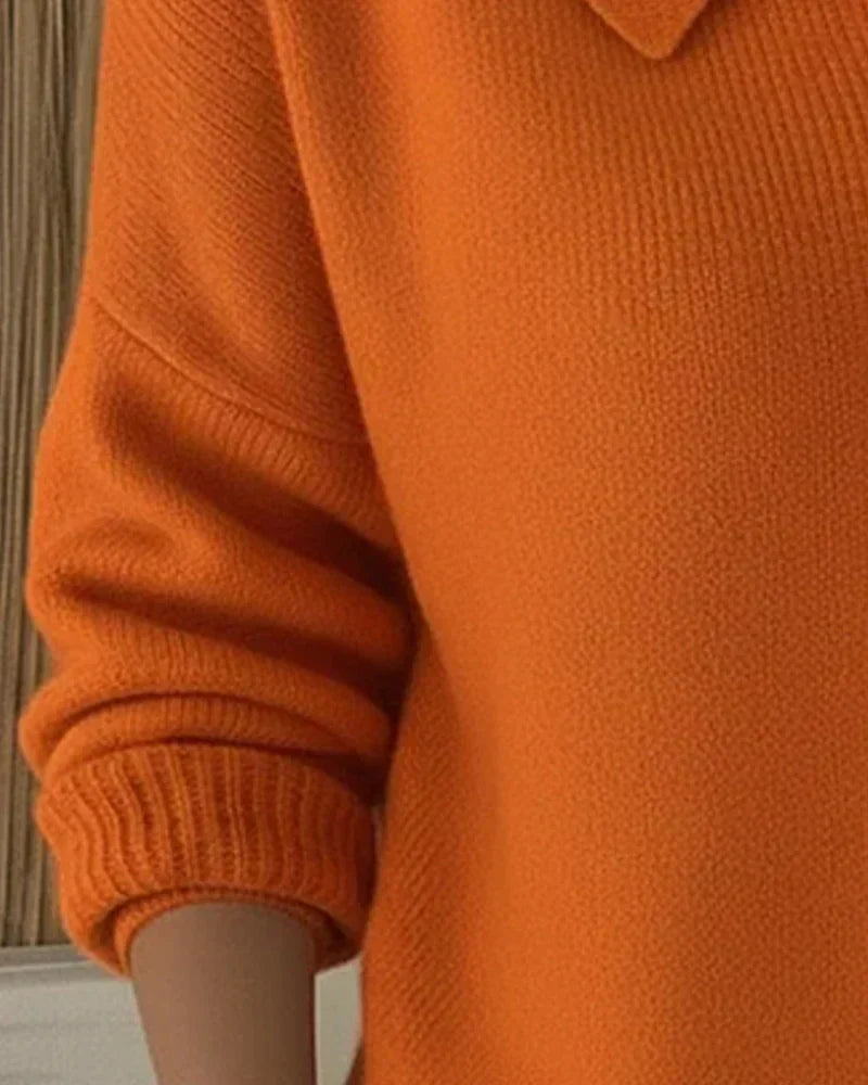 Vera | Giacca in Maglia con Collo a Camicia