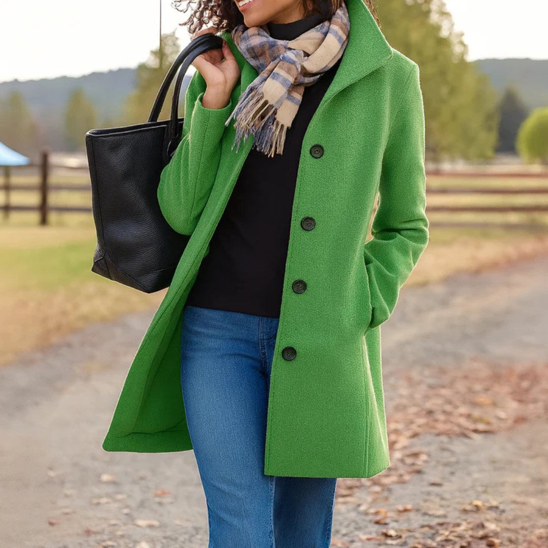 Serenna | Cappotto Heritage con Chiusura a Bottoni