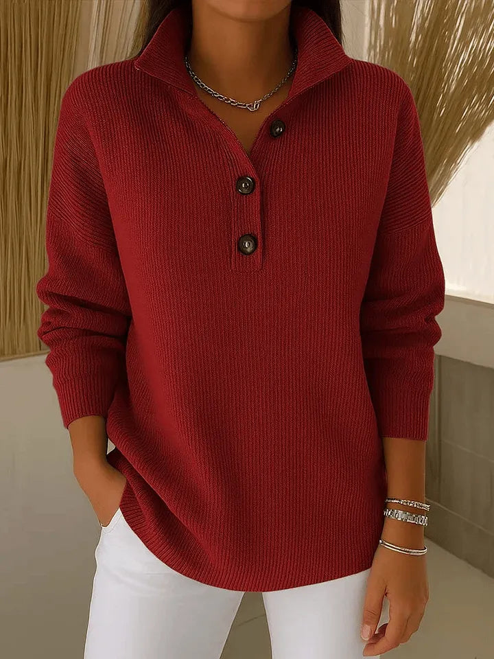 Annalisa | Maglione Polo con Scollo a V