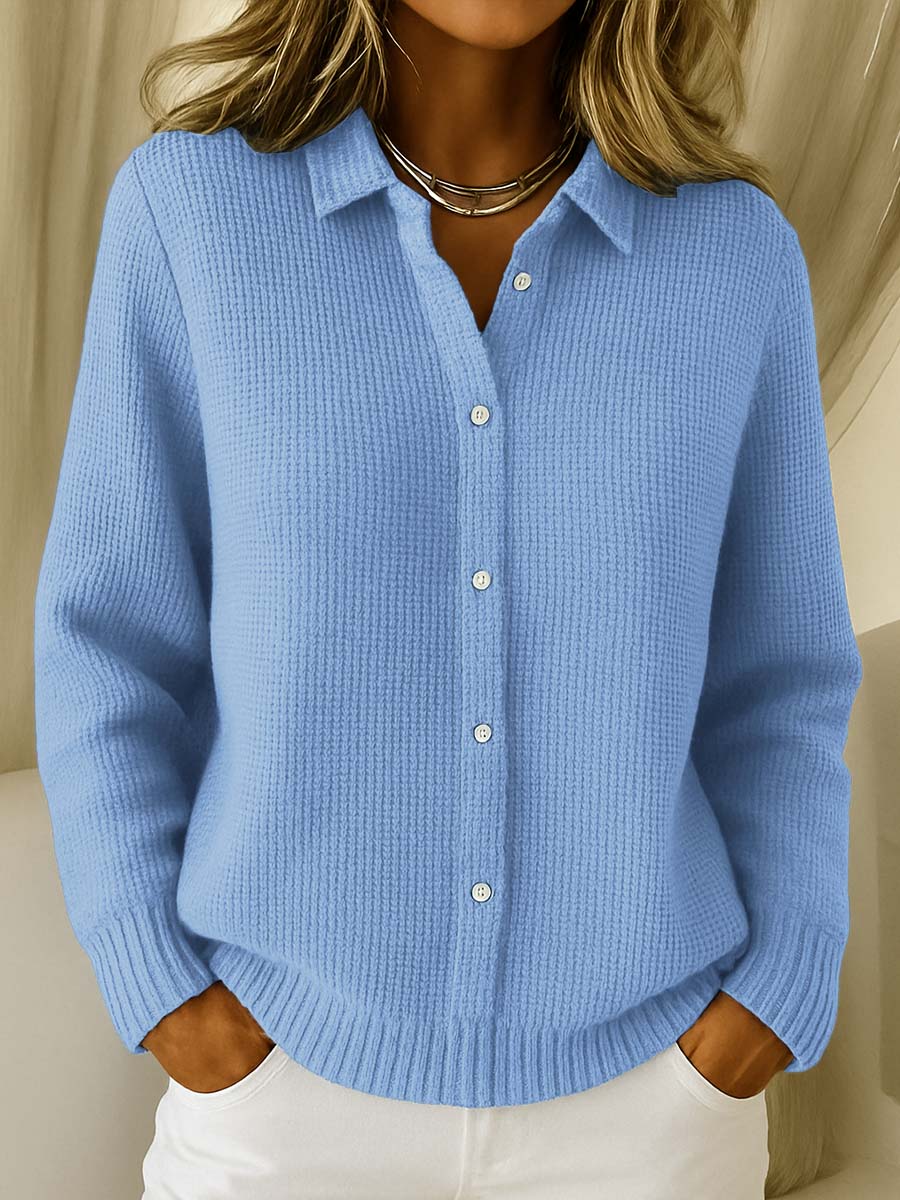 Carmela | Giacca in Maglia Testurizzata con Bottoni