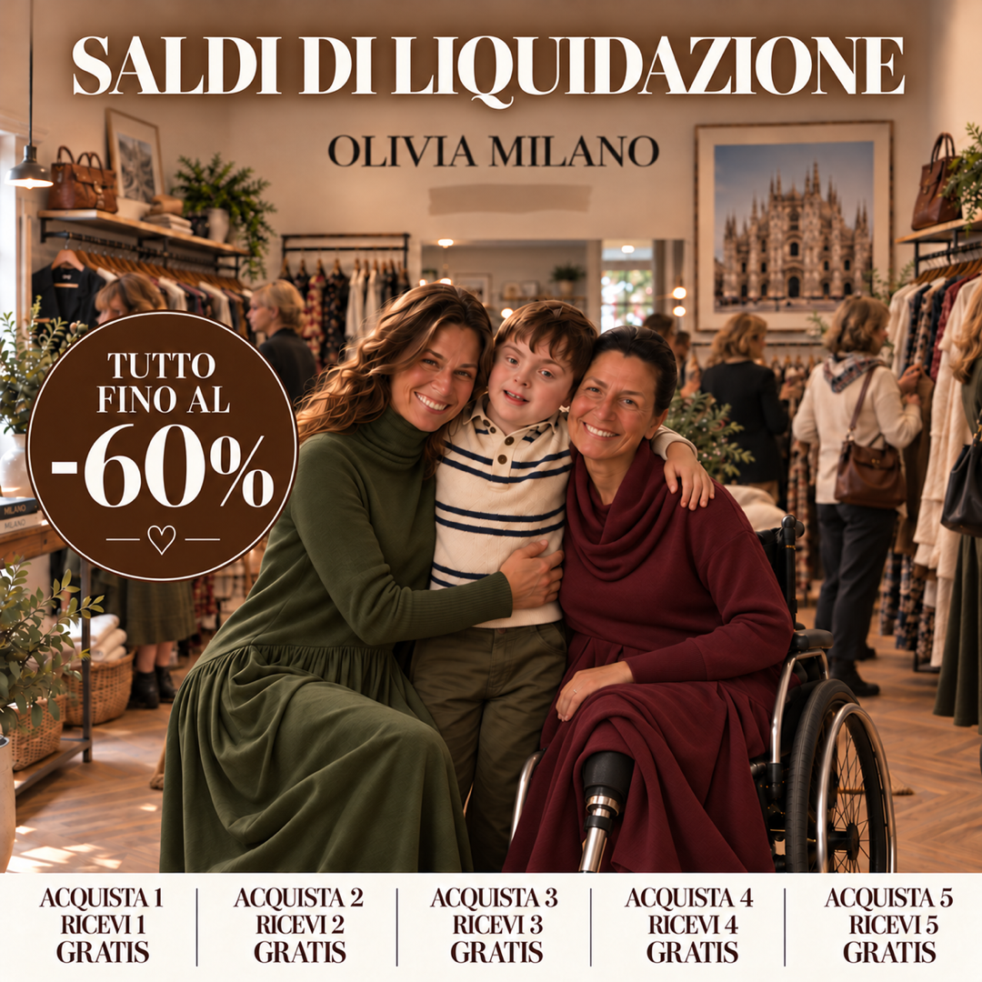 Olivia Milano — Saldi di liquidazione, acquista un capo e ricevine uno gratis