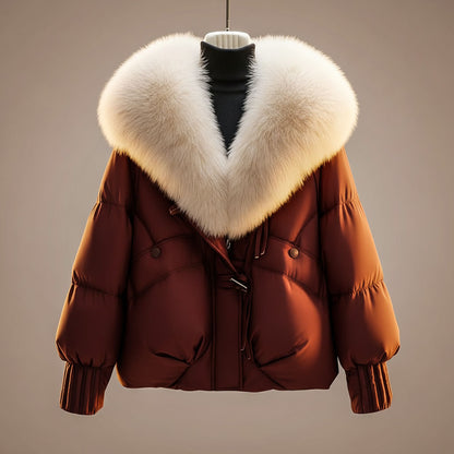 Elsa | Cappotto Trapuntato con Collo Maxi e Cintura