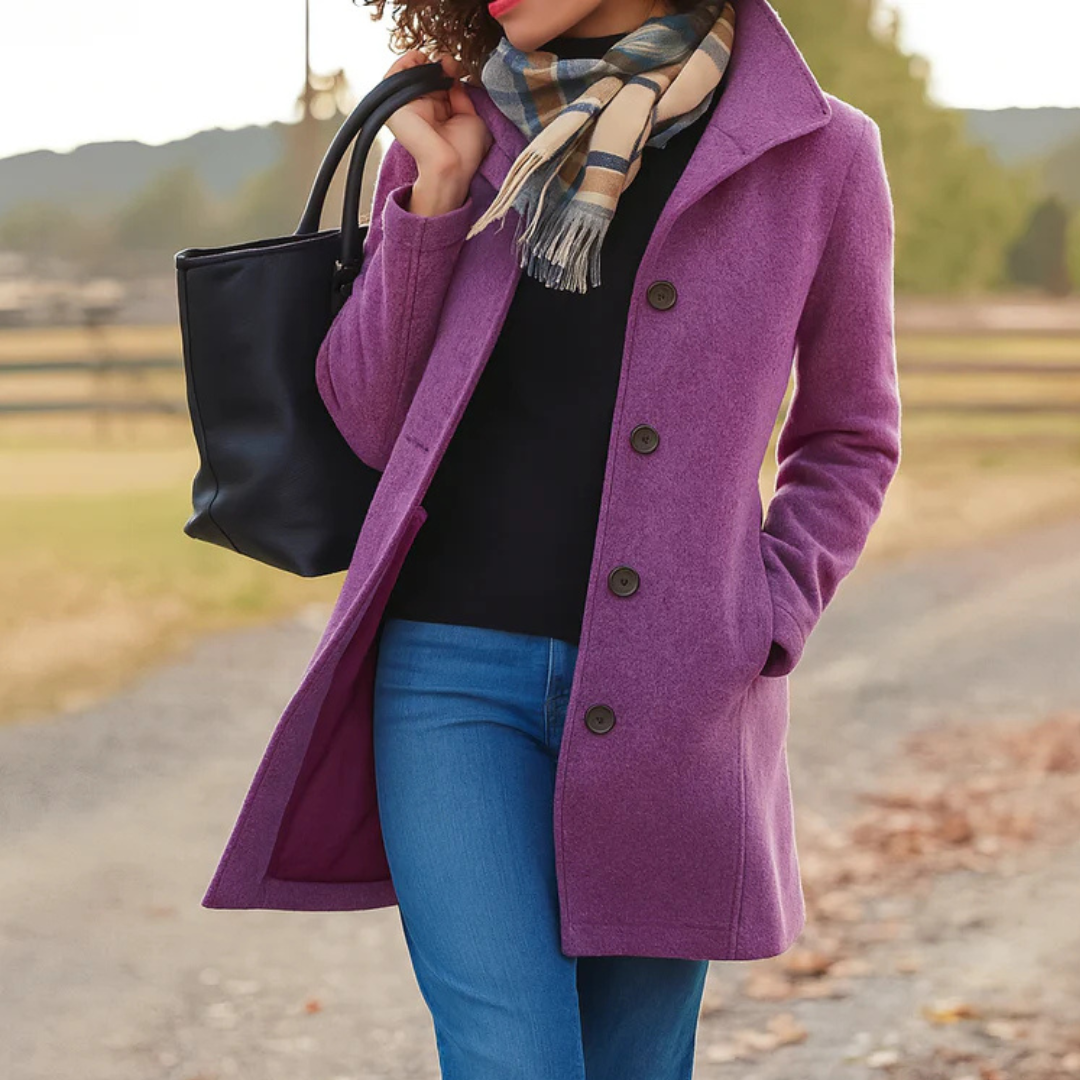 Serenna | Cappotto Heritage con Chiusura a Bottoni