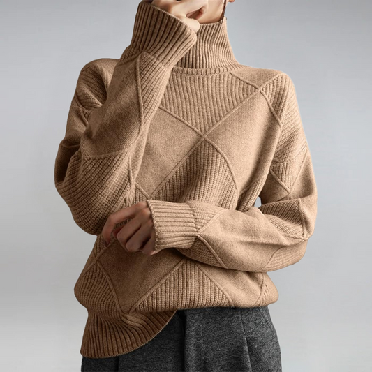 Laura | Maglione Elegante a Collo Alto