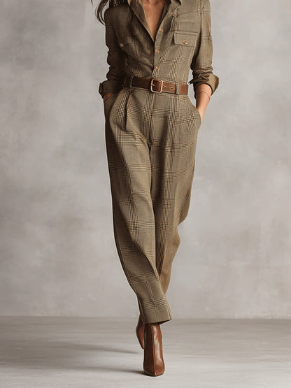 Celia ║ Mono a Quadri con Eleganti Dettagli
