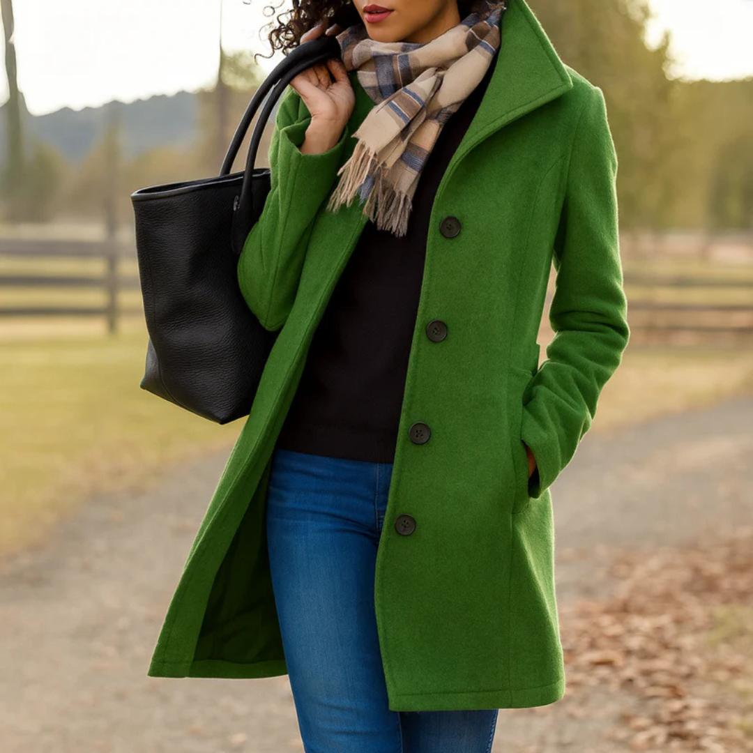 Serenna | Cappotto Heritage con Chiusura a Bottoni