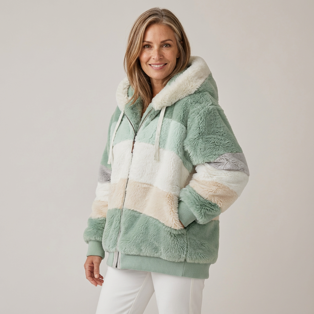 Cristina | Giacca Invernale con Cappuccio e Zip Intera