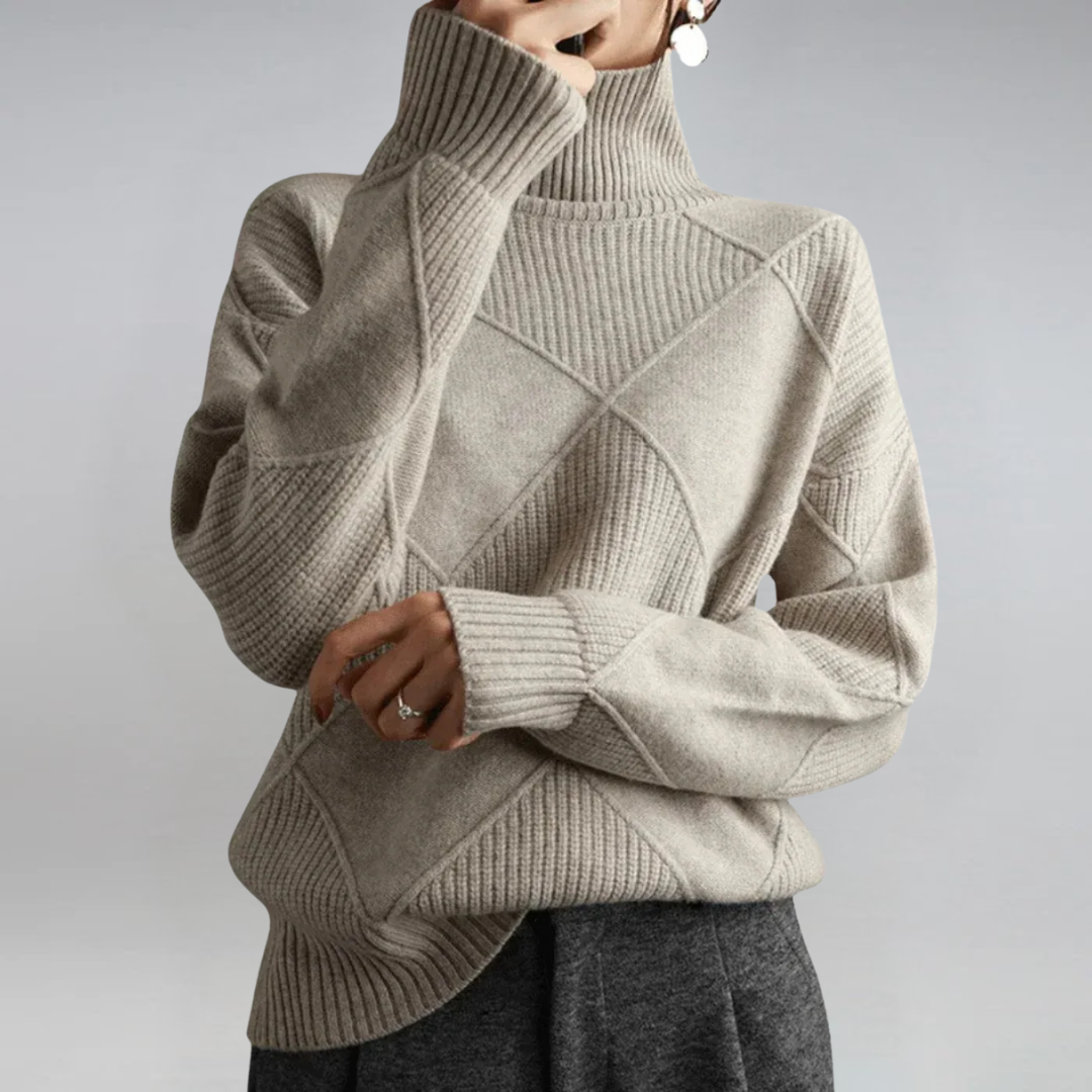Laura | Maglione Elegante a Collo Alto