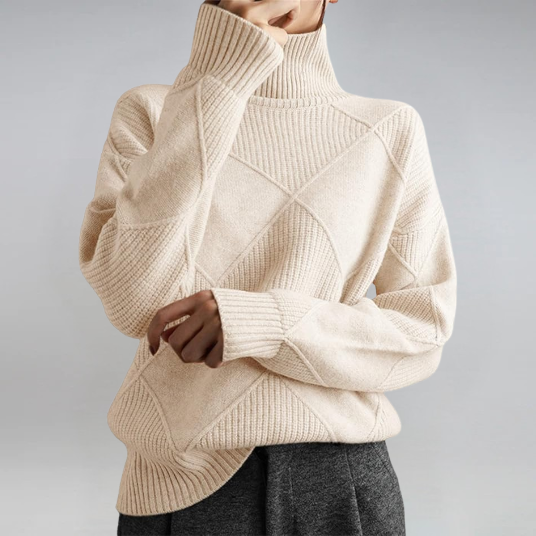 Laura | Maglione Elegante a Collo Alto