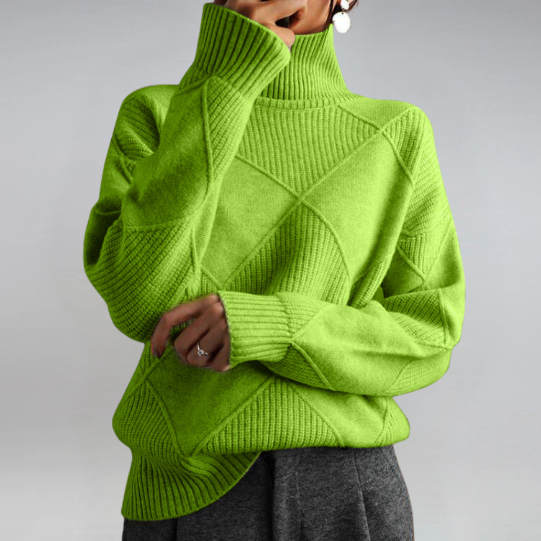 Laura | Maglione Elegante a Collo Alto
