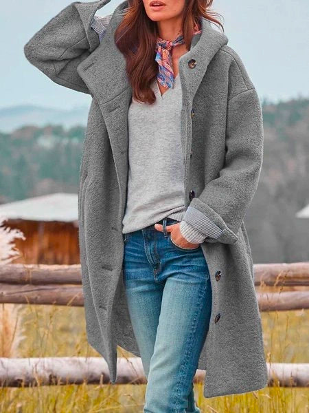 Sara | Cappotto Lungo Elegante di Mezza Stagione