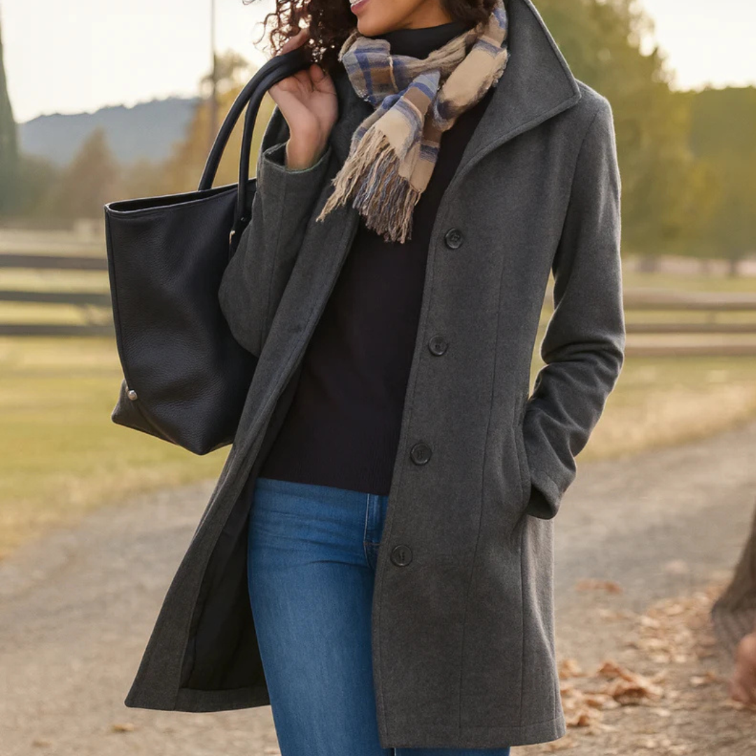 Serenna | Cappotto Heritage con Chiusura a Bottoni