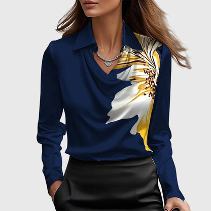 Eloisa | Blusa Plissettata con Riflesso Satinato