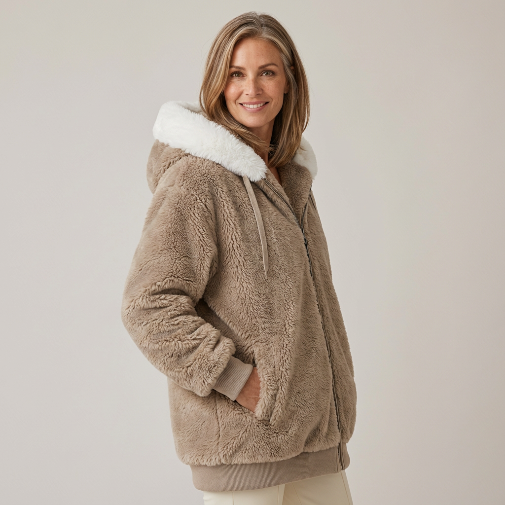 Cristina | Giacca Invernale con Cappuccio e Zip Intera