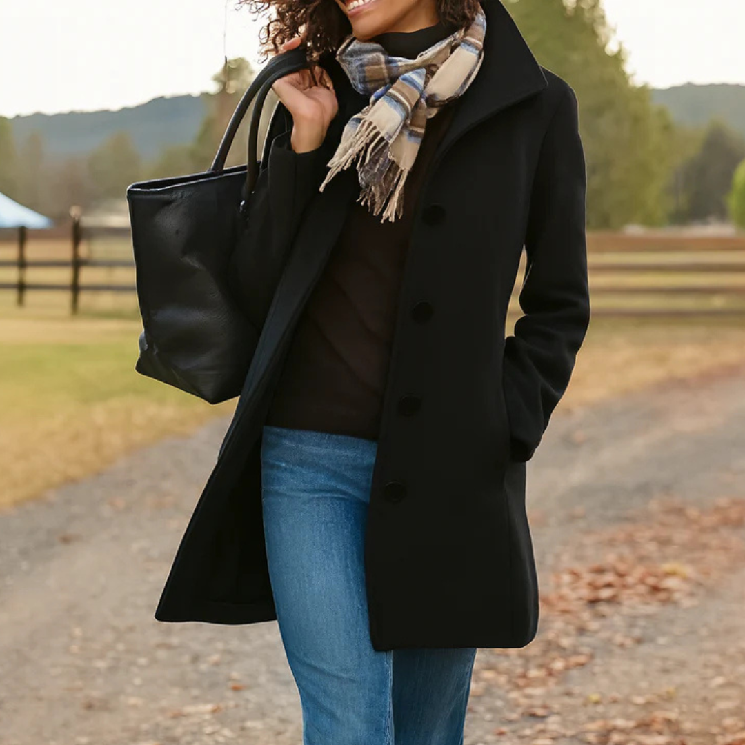 Serenna | Cappotto Heritage con Chiusura a Bottoni