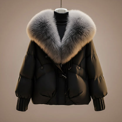 Elsa | Cappotto Trapuntato con Collo Maxi e Cintura