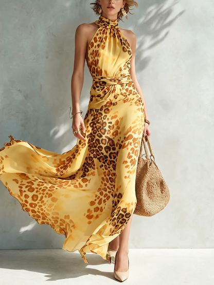 Daniela | Abito con stampa animalier