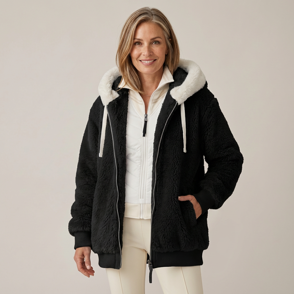 Cristina | Giacca Invernale con Cappuccio e Zip Intera