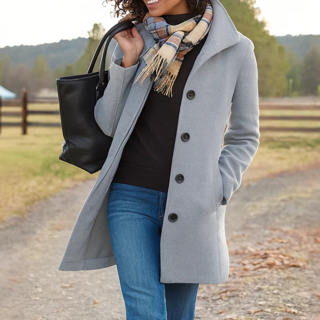 Serenna | Cappotto Heritage con Chiusura a Bottoni