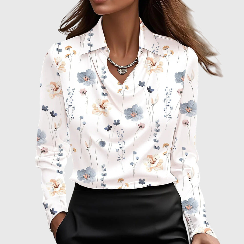 Eloisa | Blusa Plissettata con Riflesso Satinato