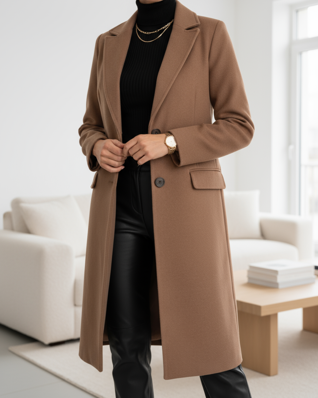 Anastasia | Cappotto Lungo Elegante Foderato