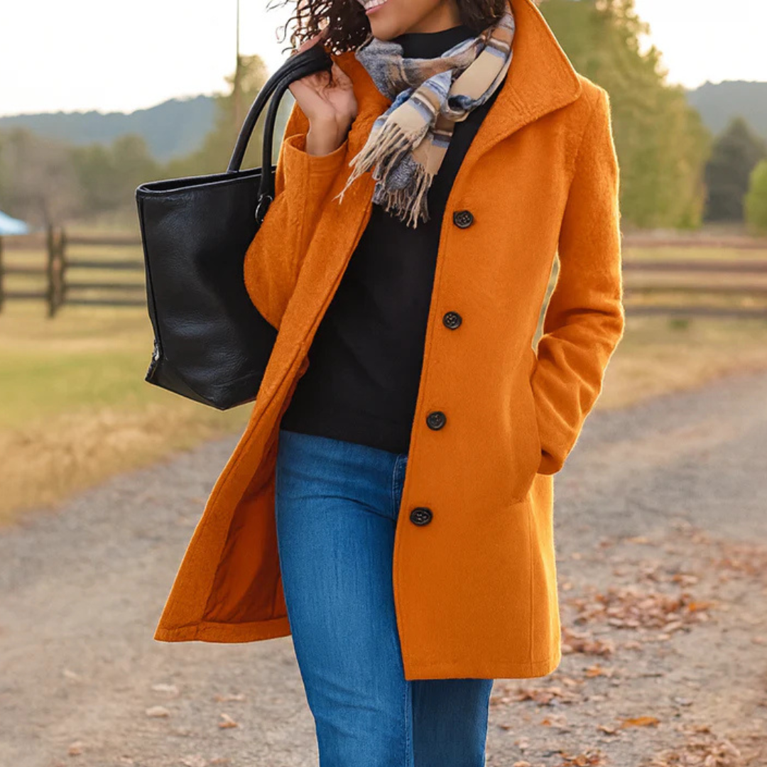 Serenna | Cappotto Heritage con Chiusura a Bottoni