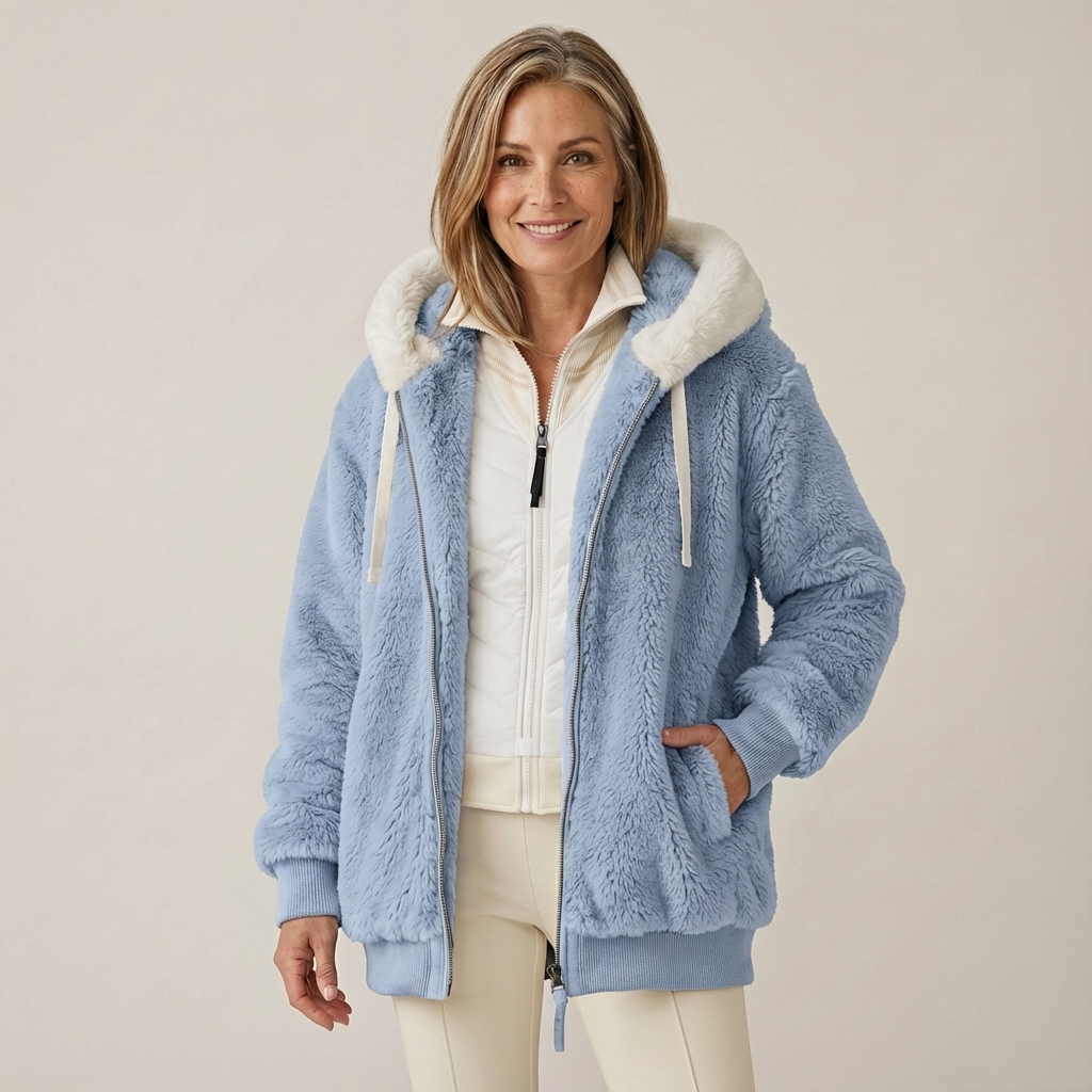 Cristina | Giacca Invernale con Cappuccio e Zip Intera