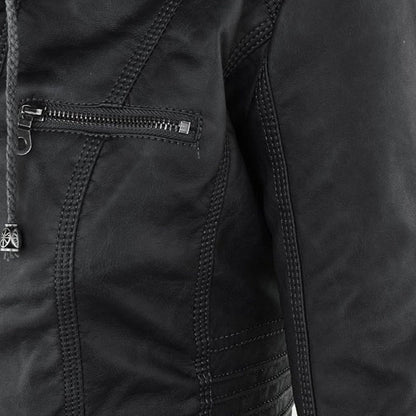 Callista | Giacca biker con cappuccio