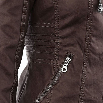 Callista | Giacca biker con cappuccio