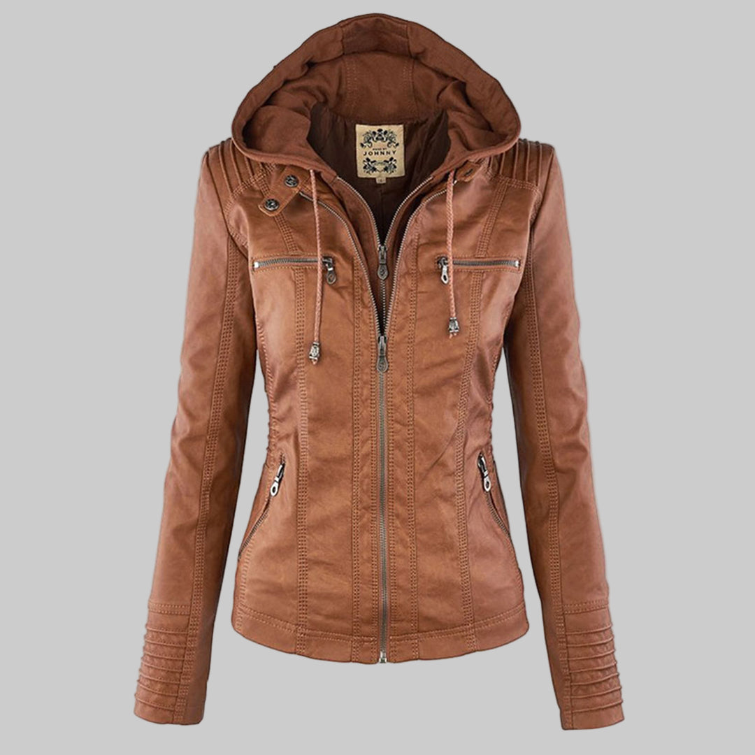 Callista | Giacca biker con cappuccio