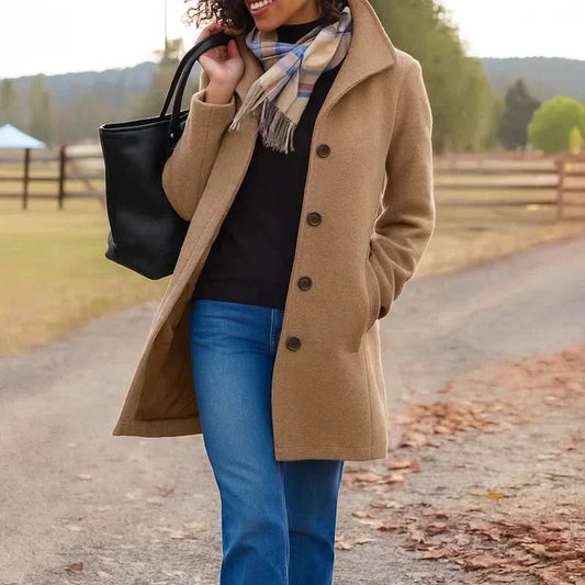 Serenna | Cappotto Heritage con Chiusura a Bottoni