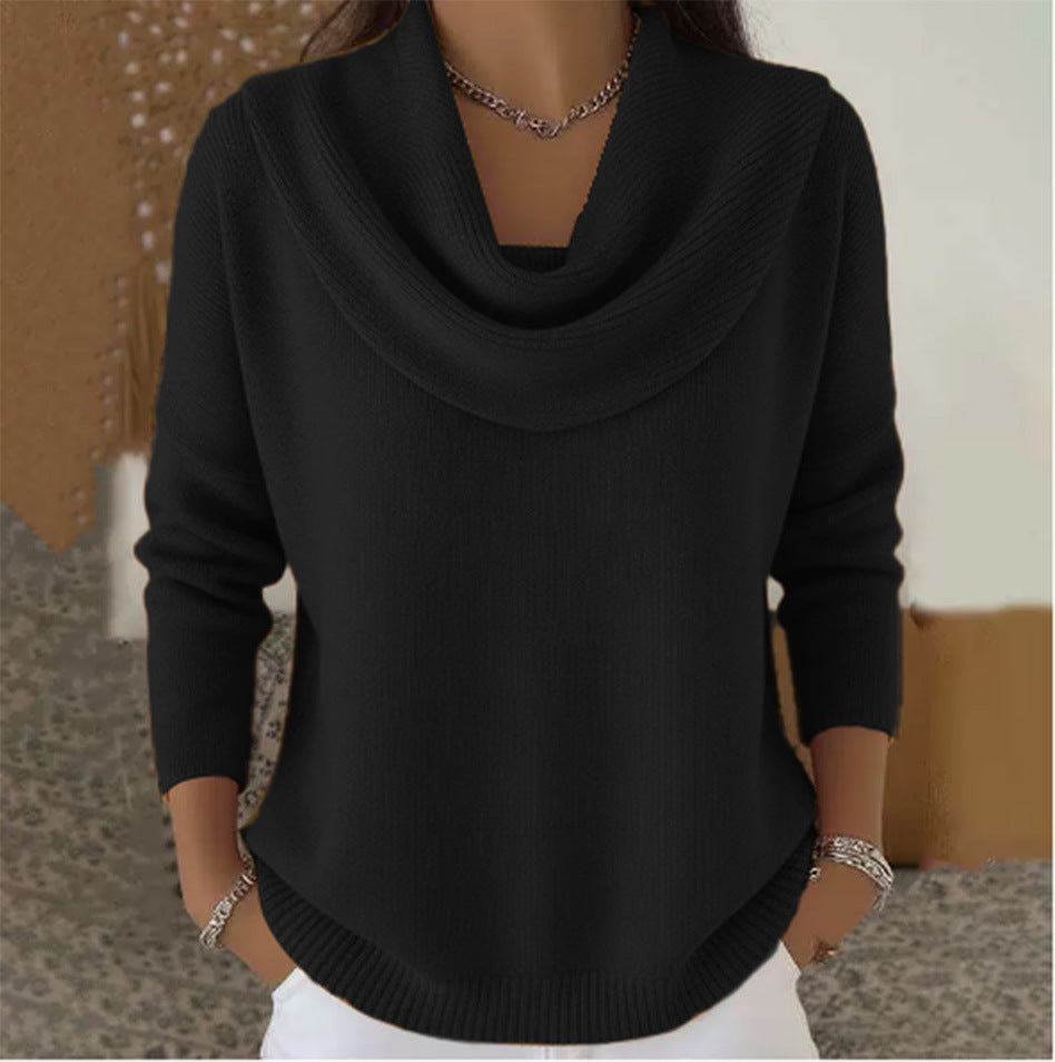 Giada | Maglione con Collo Drappeggiato