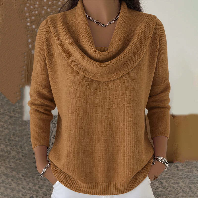 Giada | Maglione con Collo Drappeggiato