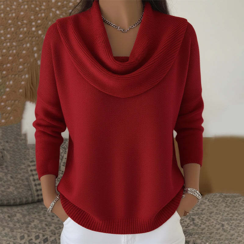 Giada | Maglione con Collo Drappeggiato
