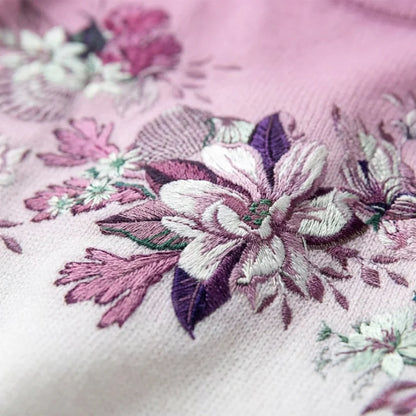 Alma | Maglione a Fiori con Collo Alto