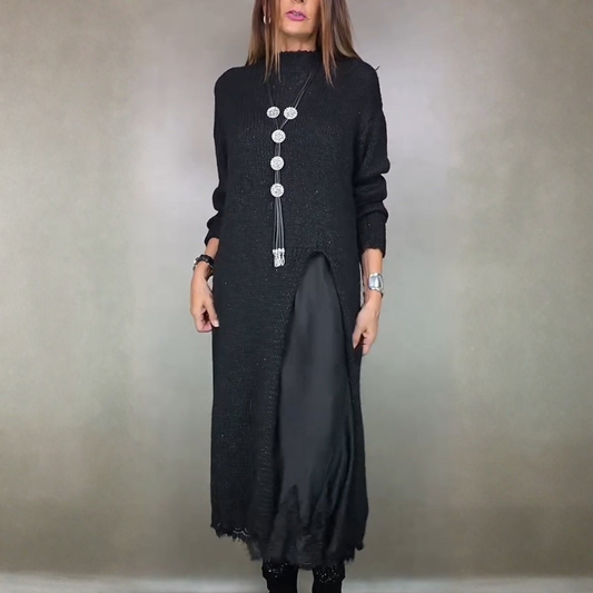Luna | Completo Elegante Maglione Lungo e Abito