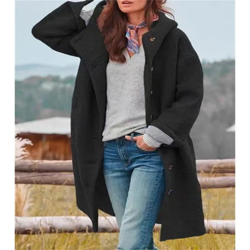 Rosalba | Cappotto Lungo con Cappuccio