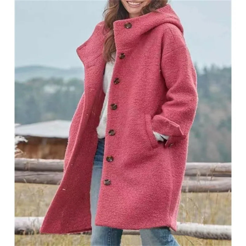 Rosalba | Cappotto Lungo con Cappuccio