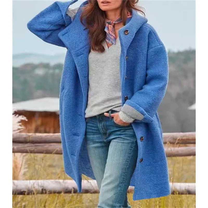 Rosalba | Cappotto Lungo con Cappuccio