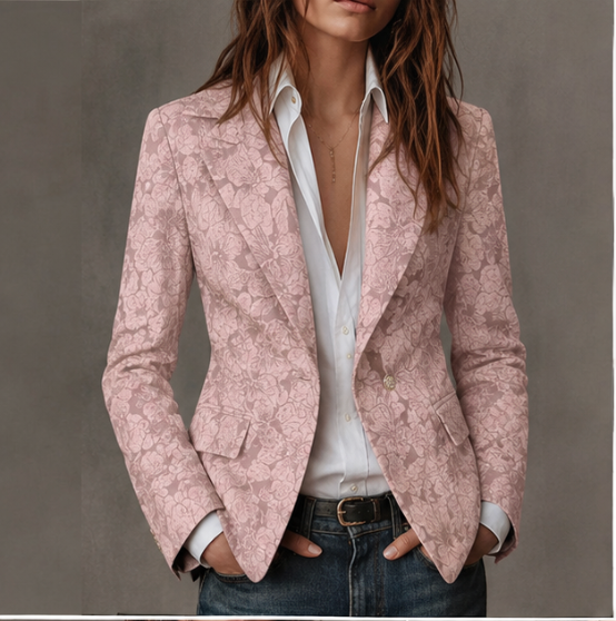 Stella | Blazer sagomato jacquard a motivo paisley