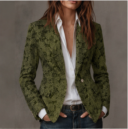 Stella | Blazer sagomato jacquard a motivo paisley