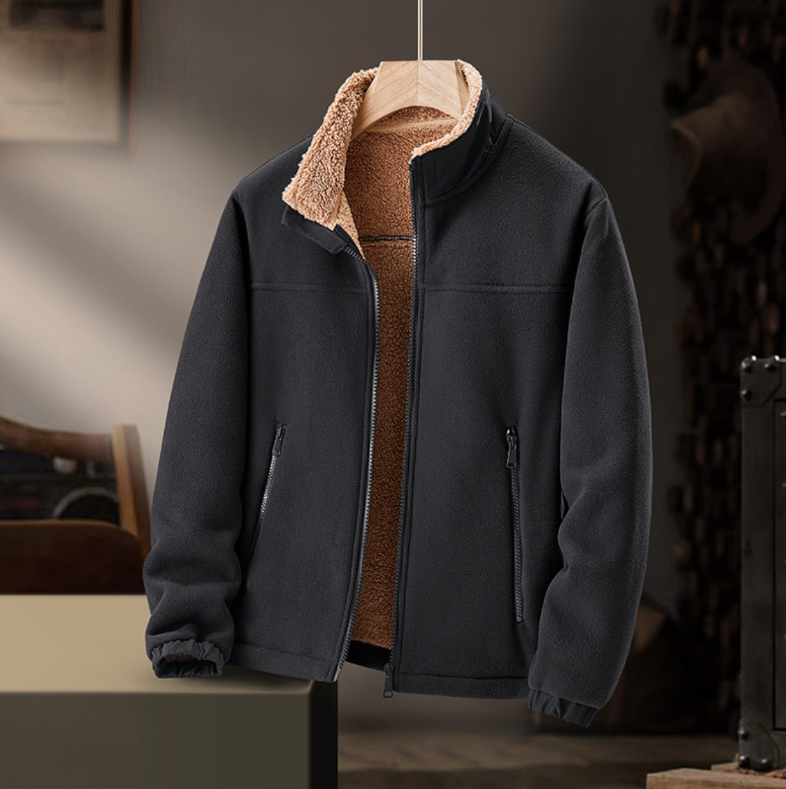 Grayson | Giacca con zip e collo morbido