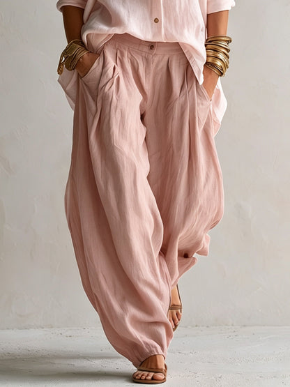 Annalisa | Completo con Camicia Morbida e Pantalone a Palloncino