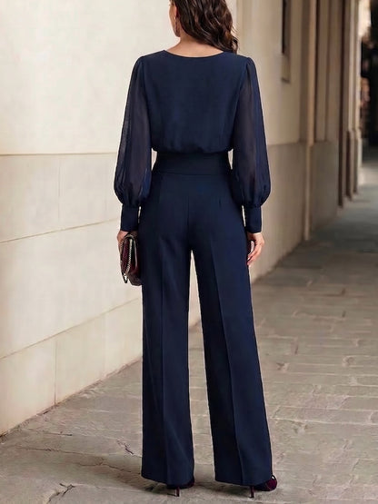 Camilla | Set mit Volant-Top und Palazzo-Hose