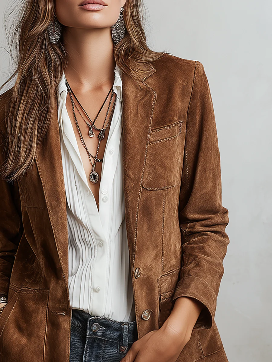 Marcella | Blazer vintage marrone