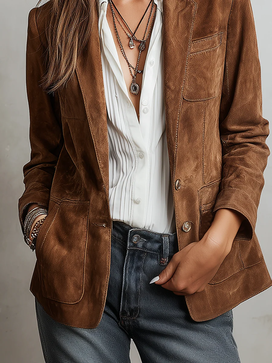 Marcella | Blazer vintage marrone