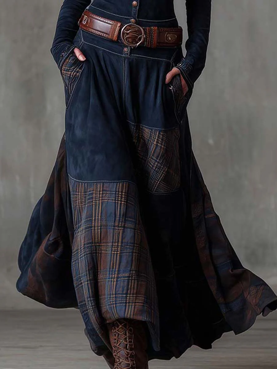 Azucena ║ Maxi Abito in Camoscio con Cintura