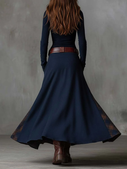 Azucena ║ Maxi Abito in Camoscio con Cintura