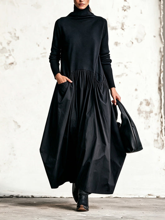 Odetta | Abito maxi oversize a collo alto